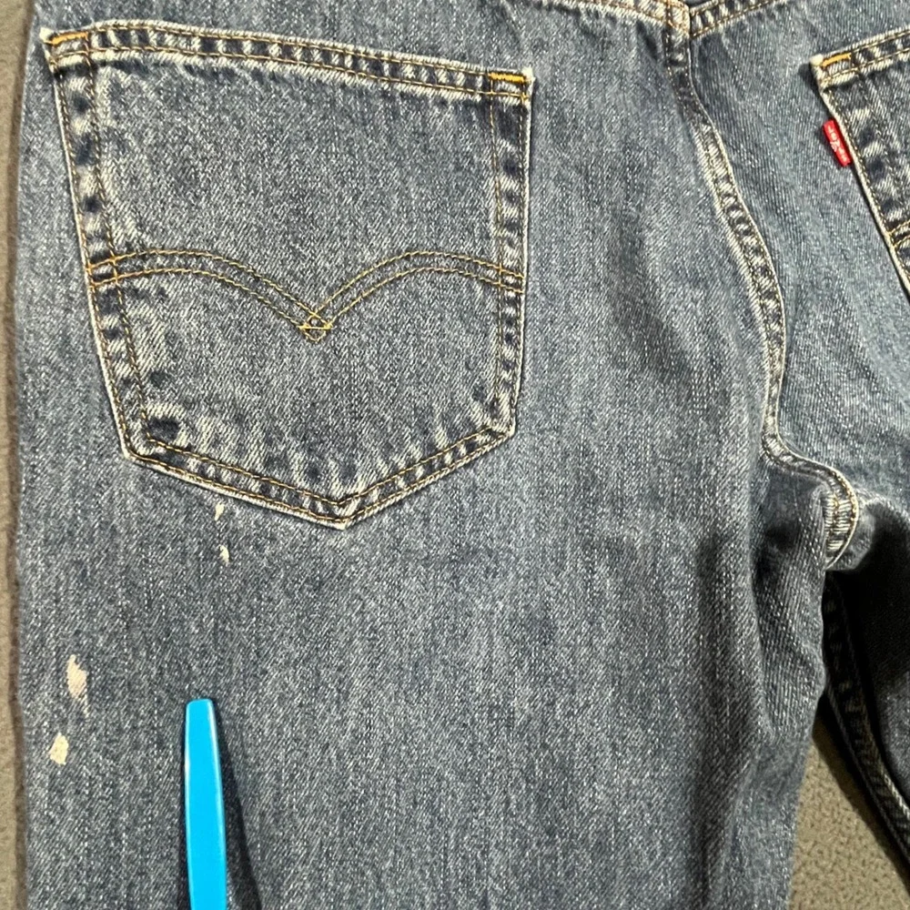 Levi's 550 Original Fit Work Grunge Jeans‎ Mens Blue Medium Wash Denim W34 L32